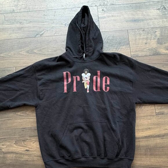 COLIN KAEPERNICK PRIDE XL XLARGE BLACK PULLOVER HOODIE - Picture 2 of 13